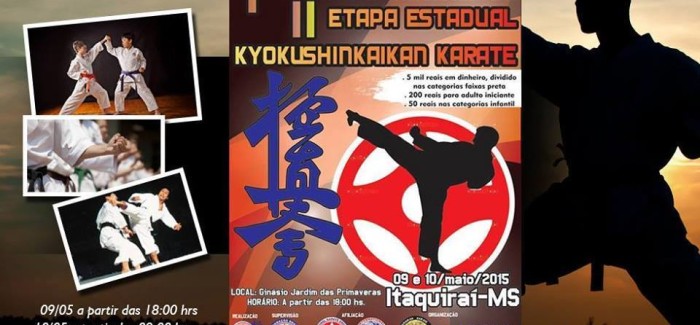 1º COPA COMBATE DE KARATÊ KYOKUSHINKAIKAN – 09 e 10/MAI/2015 – ITAQUIRAÍ – MS