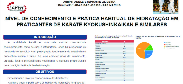 Matéria sobre hidratação no Karate Kyokushinkaikan